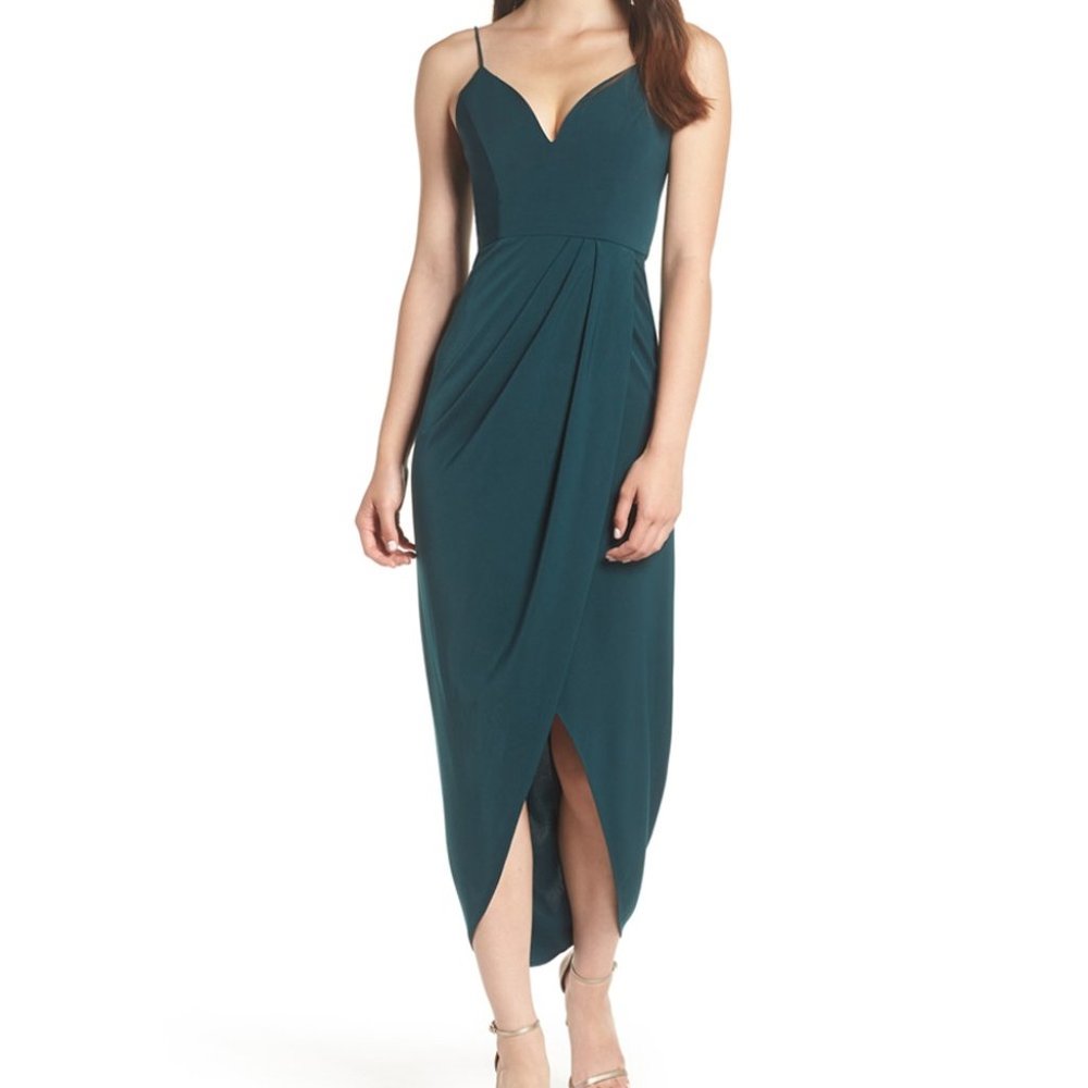 Shona Joy Tulip Hem Maxi Dress, Size 6